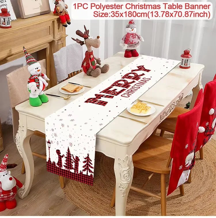 Christmas Table Runner - Holiday Decor for Home 2024  New Year Gift 2025 - ZOOMNSTORE