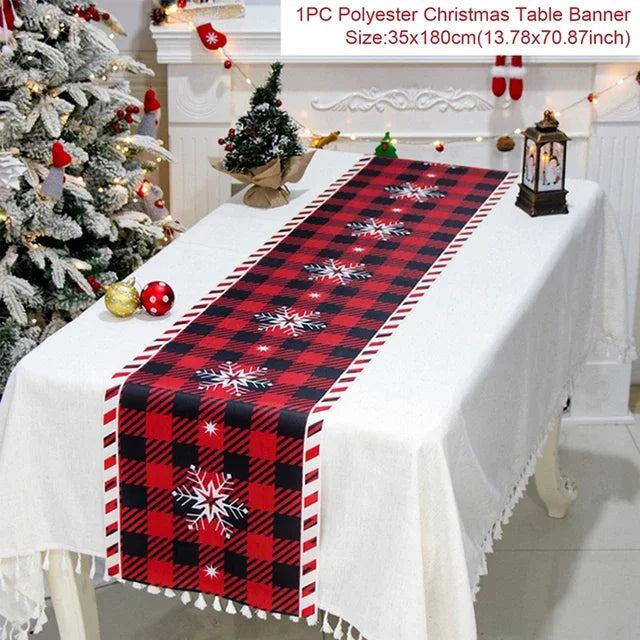 Christmas Table Runner - Holiday Decor for Home 2024  New Year Gift 2025 - ZOOMNSTORE