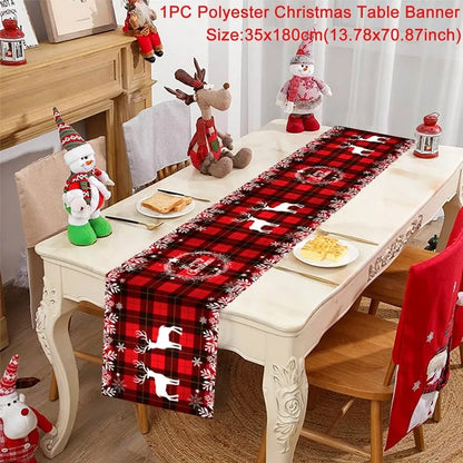 Christmas Table Runner - Holiday Decor for Home 2024  New Year Gift 2025 - ZOOMNSTORE
