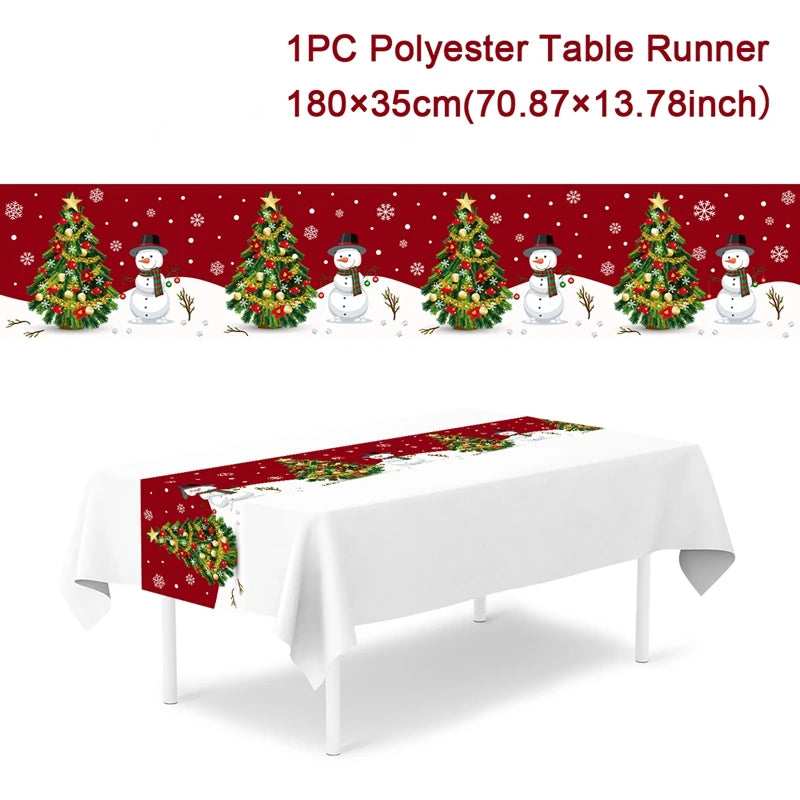 Christmas Table Runner - Holiday Decor for Home 2024  New Year Gift 2025 - ZOOMNSTORE