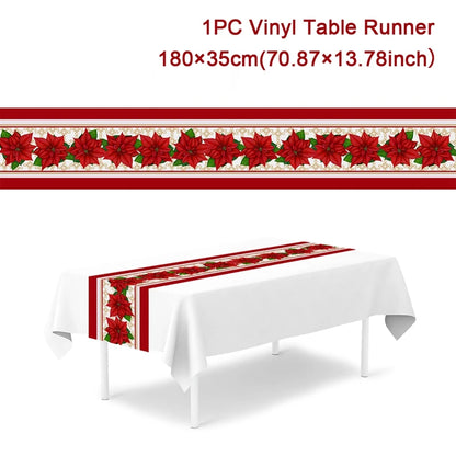 Christmas Table Runner - Holiday Decor for Home 2024  New Year Gift 2025 - ZOOMNSTORE