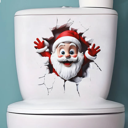 Christmas Toilet Sticker - Merry Xmas Decoration for Home 2025-2026 - ZOOMNSTORE