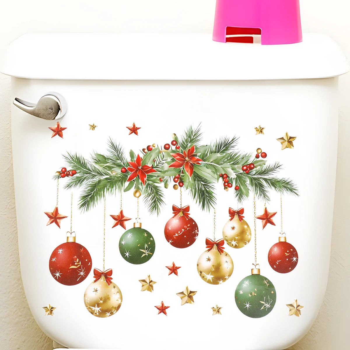 Christmas Toilet Sticker - Merry Xmas Decoration for Home 2025-2026 - ZOOMNSTORE