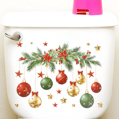 Christmas Toilet Sticker - Merry Xmas Decoration for Home 2025-2026 - ZOOMNSTORE