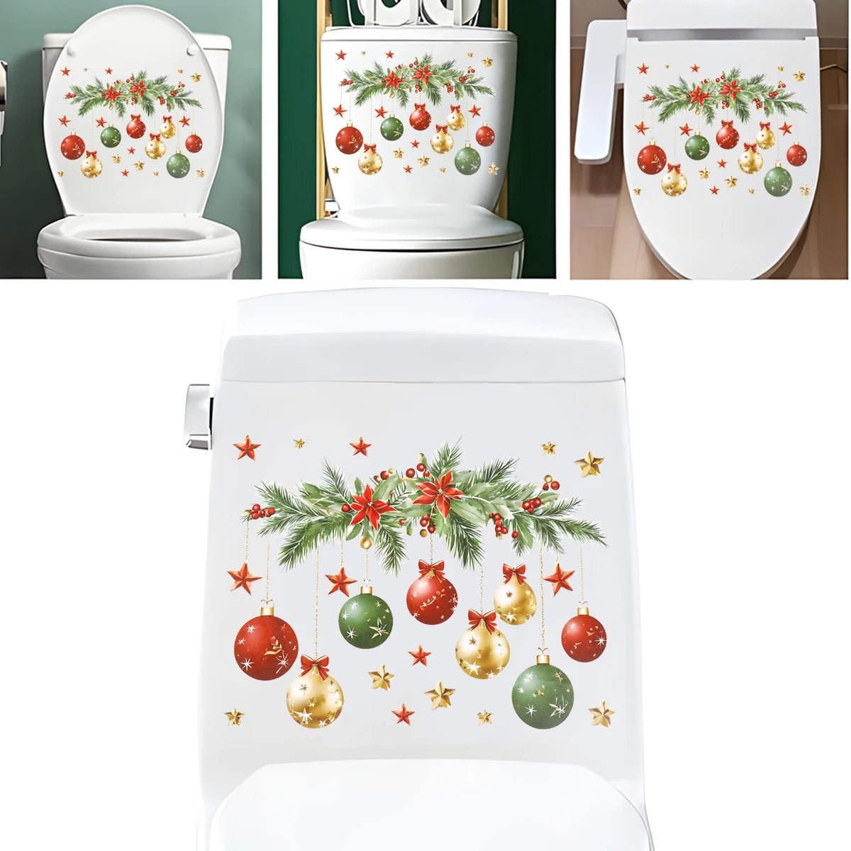 Christmas Toilet Sticker - Merry Xmas Decoration for Home 2025-2026 - ZOOMNSTORE
