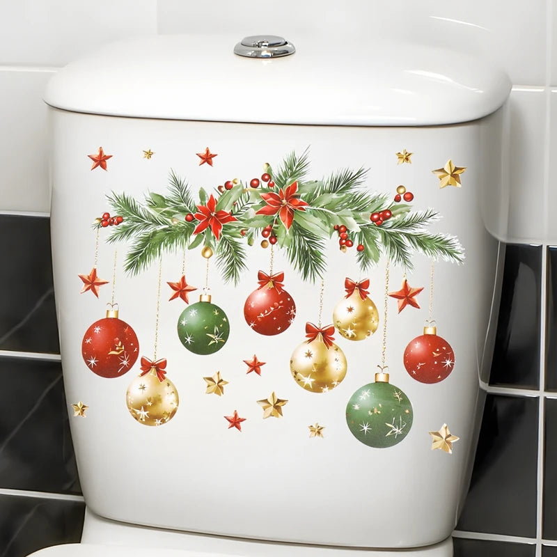 Christmas Toilet Sticker - Merry Xmas Decoration for Home 2025-2026 - ZOOMNSTORE