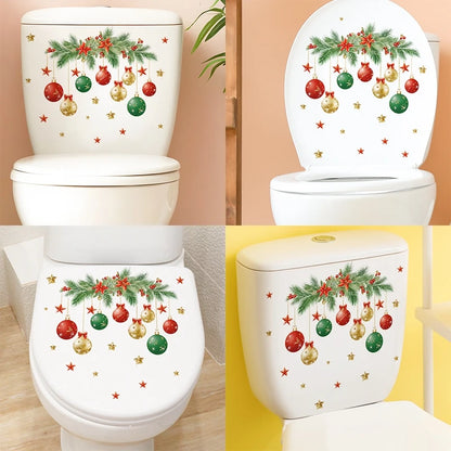 Christmas Toilet Sticker - Merry Xmas Decoration for Home 2025-2026 - ZOOMNSTORE