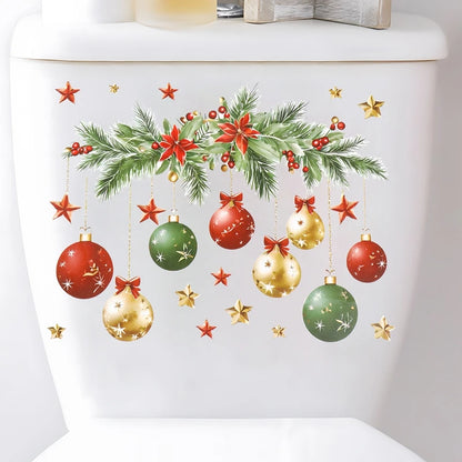 Christmas Toilet Sticker - Merry Xmas Decoration for Home 2025-2026 - ZOOMNSTORE