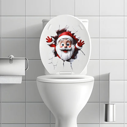 Christmas Toilet Sticker - Merry Xmas Decoration for Home 2025-2026 - ZOOMNSTORE
