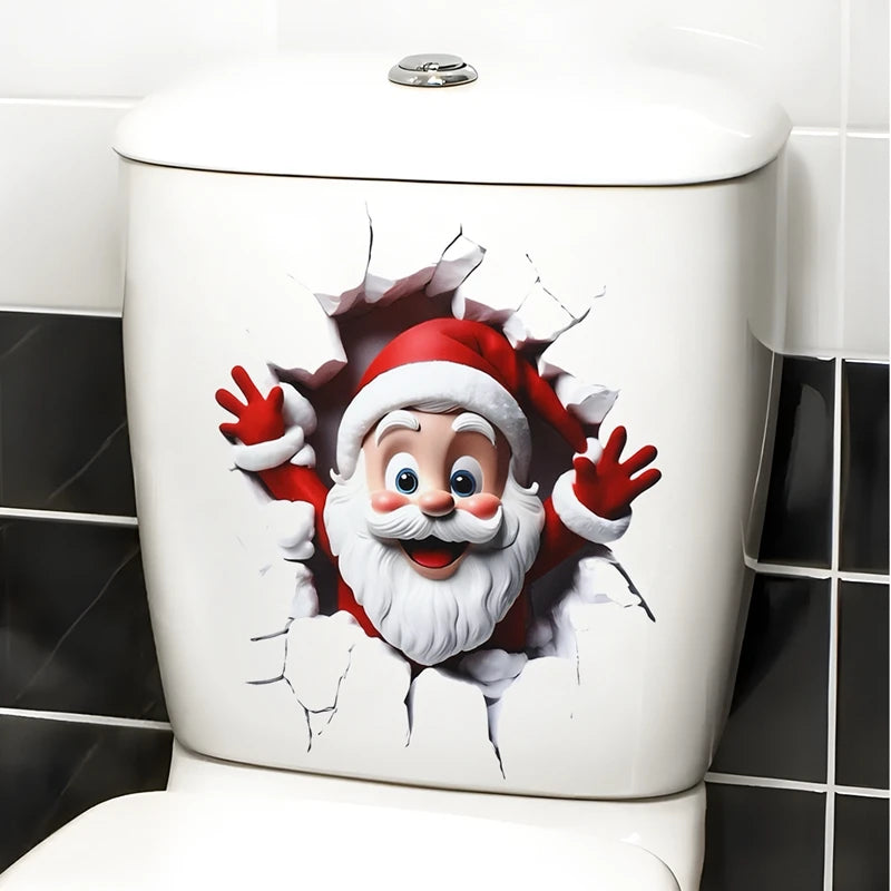 Christmas Toilet Sticker - Merry Xmas Decoration for Home 2025-2026 - ZOOMNSTORE