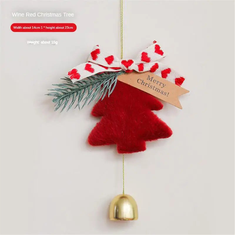 Christmas Tree Bells - Handmade Plush Nordic Xmas Hanging Ornaments & Festive Decor - ZOOMNSTORE