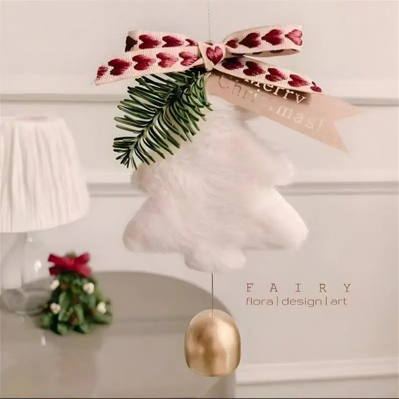 Christmas Tree Bells - Handmade Plush Nordic Xmas Hanging Ornaments & Festive Decor - ZOOMNSTORE