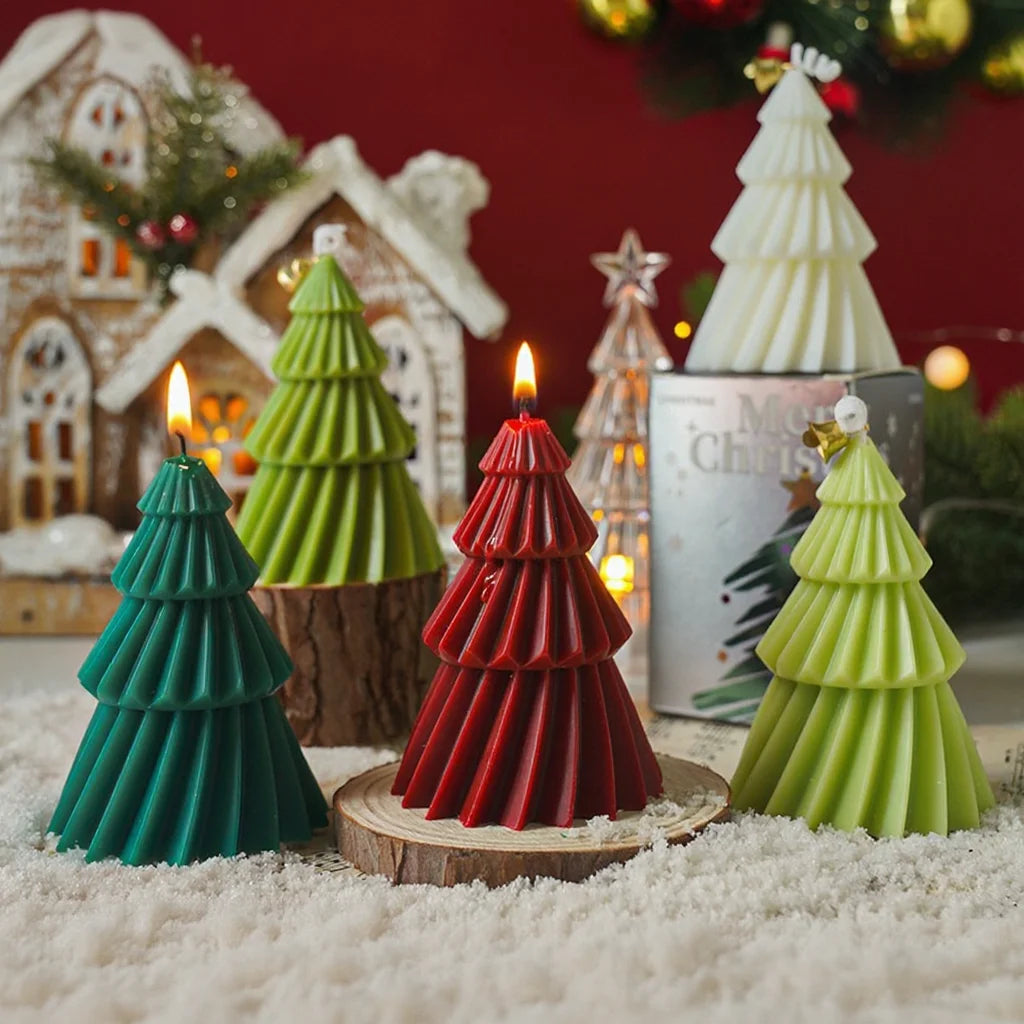 Handcrafted Christmas Tree Scented Candles - Festive Holiday Decor  Perfect Gift for Xmas Lovers - ZOOMNSTORE