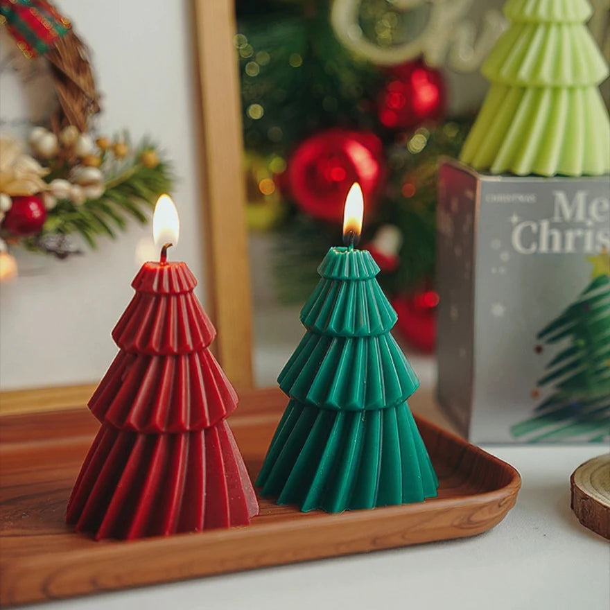 Handcrafted Christmas Tree Scented Candles - Festive Holiday Decor  Perfect Gift for Xmas Lovers - ZOOMNSTORE