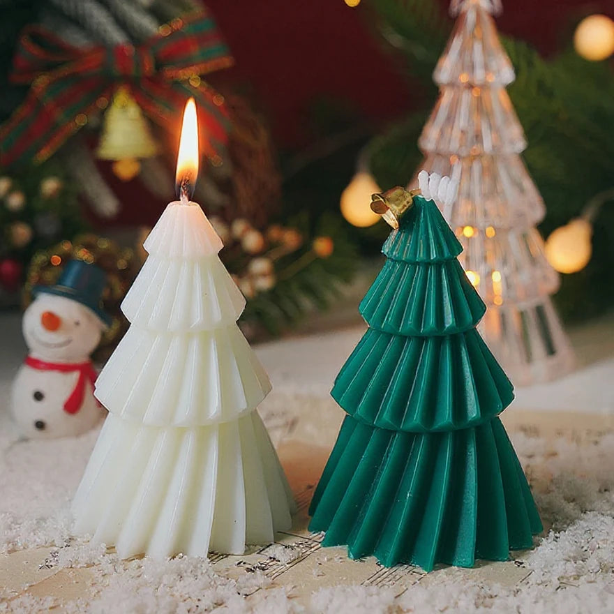 Handcrafted Christmas Tree Scented Candles - Festive Holiday Decor  Perfect Gift for Xmas Lovers - ZOOMNSTORE