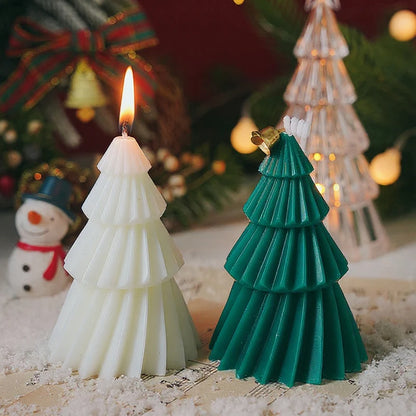 Handcrafted Christmas Tree Scented Candles - Festive Holiday Decor  Perfect Gift for Xmas Lovers - ZOOMNSTORE