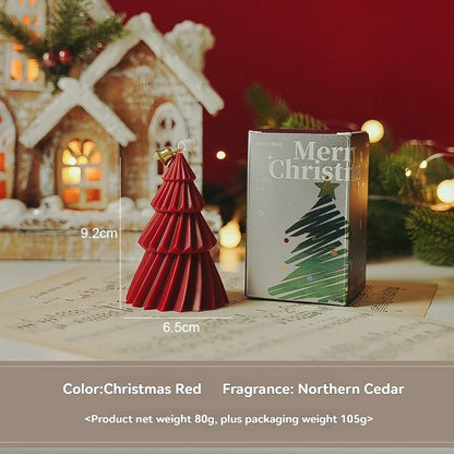 Handcrafted Christmas Tree Scented Candles - Festive Holiday Decor  Perfect Gift for Xmas Lovers - ZOOMNSTORE