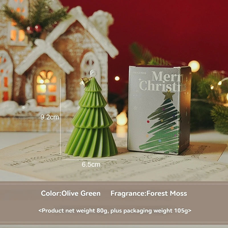 Handcrafted Christmas Tree Scented Candles - Festive Holiday Decor  Perfect Gift for Xmas Lovers - ZOOMNSTORE