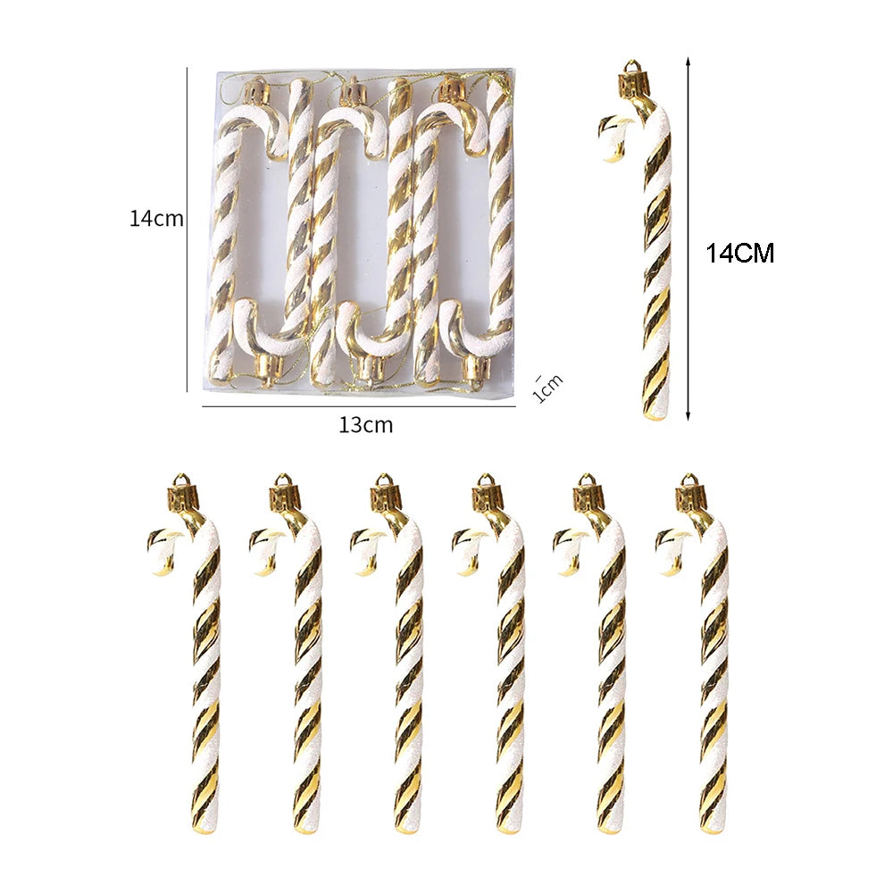 Christmas Tree Candy Decorations - Red and Gold Ornaments with Pine Cones - ZOOMNSTORE