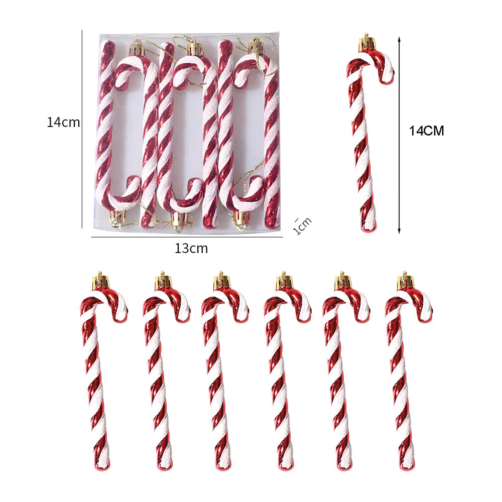 Christmas Tree Candy Decorations - Red and Gold Ornaments with Pine Cones - ZOOMNSTORE