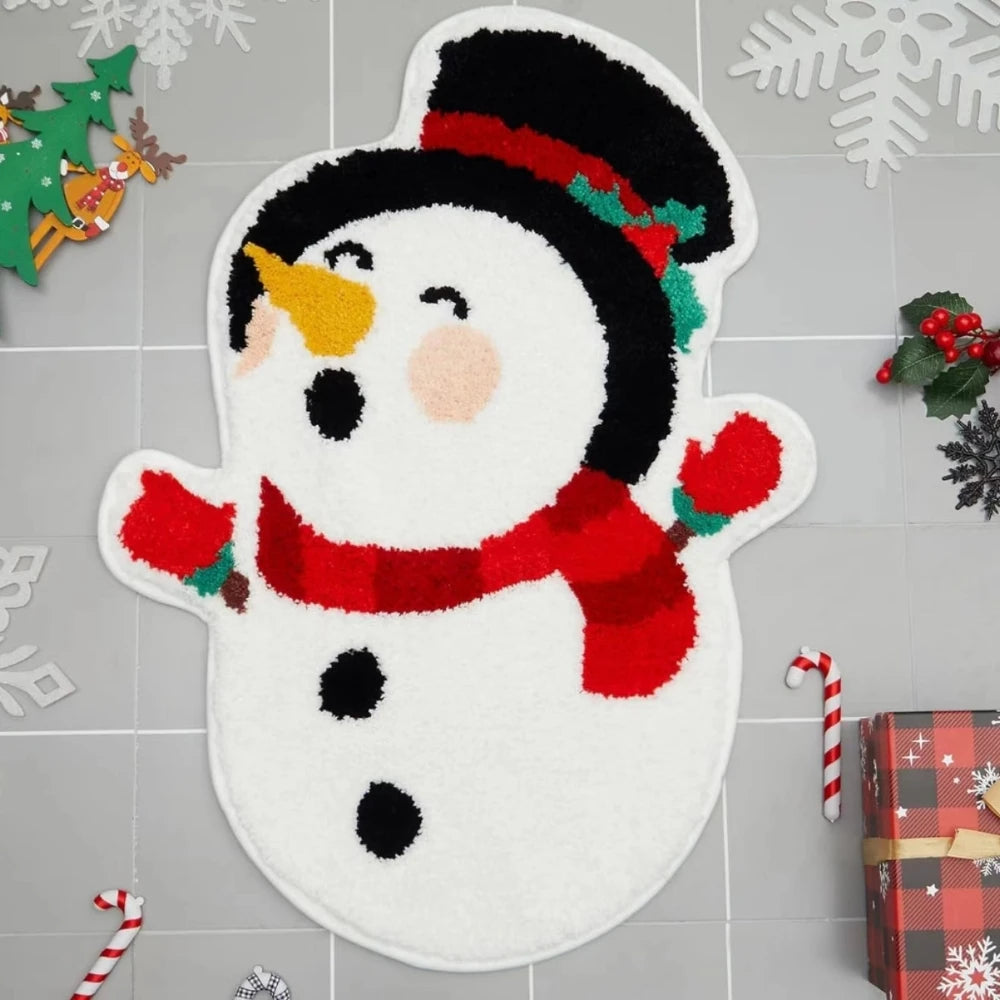 Christmas Tree Floor Mat - Anti-Slip Entrance Bath Mat for Home Decoration - ZOOMNSTORE