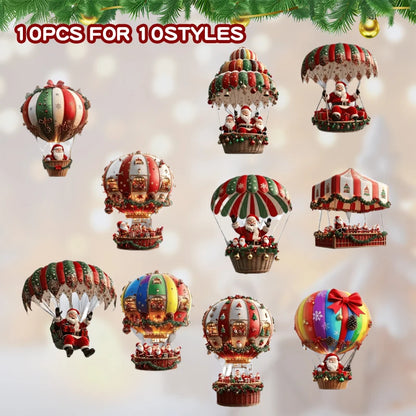 Christmas Tree Ornament - 10/20/30PCS 2D Xmas Tree Decoration Set for Holiday Party Supplies - ZOOMNSTORE