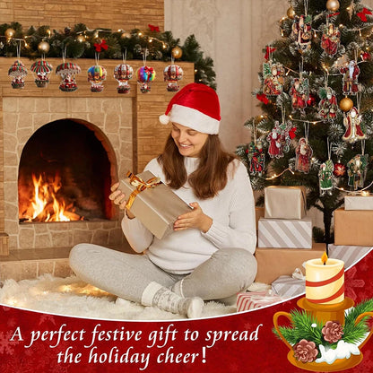 Christmas Tree Ornament - 10/20/30PCS 2D Xmas Tree Decoration Set for Holiday Party Supplies - ZOOMNSTORE