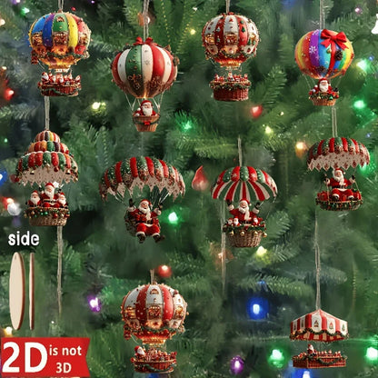 Christmas Tree Ornament - 10/20/30PCS 2D Xmas Tree Decoration Set for Holiday Party Supplies - ZOOMNSTORE