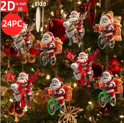 Christmas Tree Ornament - 10/20/30PCS 2D Xmas Tree Decoration Set for Holiday Party Supplies - ZOOMNSTORE