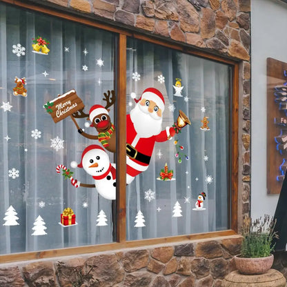 Christmas Window Stickers - Festive Holiday Window Decals & Xmas Wall Decorations 2024 - ZOOMNSTORE