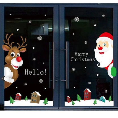 Christmas Window Stickers - Festive Holiday Window Decals & Xmas Wall Decorations 2024 - ZOOMNSTORE