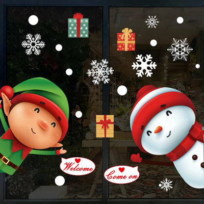 Christmas Window Stickers - Festive Holiday Window Decals & Xmas Wall Decorations 2024 - ZOOMNSTORE