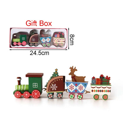 Christmas Wood Train Ornament - Moving Train Decoration for Home  Holiday Gifts - ZOOMNSTORE