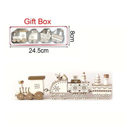 Christmas Wood Train Ornament - Moving Train Decoration for Home  Holiday Gifts - ZOOMNSTORE