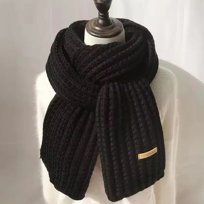 Chunky Knit Scarf – Thick Cable Wrap, Long Warm Polyester Scarf for Travel & Office - ZOOMNSTORE