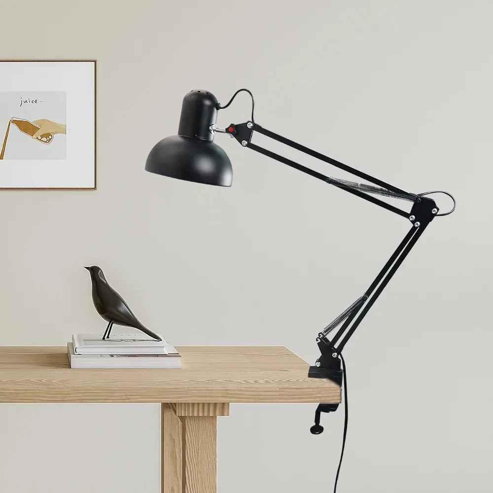 Clamp Desk Lamp – Folding Office Lamp with Touch On Off Switch | Modern Study Light - ZOOMNSTORE