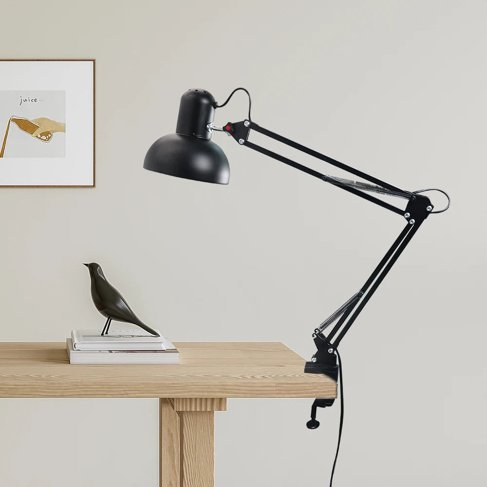 Clamp Desk Lamp – Folding Office Lamp with Touch On Off Switch | Modern Study Light - ZOOMNSTORE