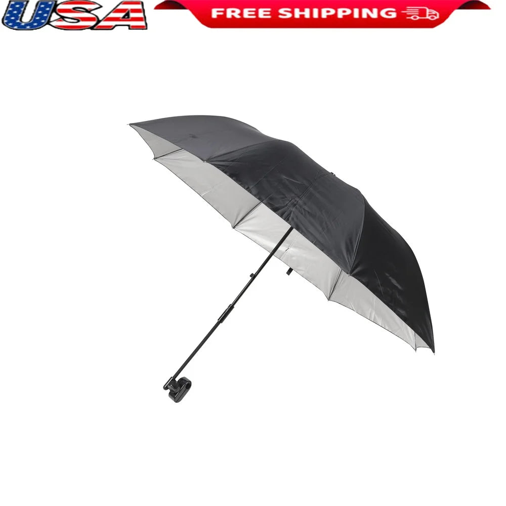 Clamp On Chair Umbrella Flexible Shade Adult Use Portable Outdoor Umbrella UPF 50 Waterproof Collapsible Umbrella Camping Picnic - ZOOMNSTORE