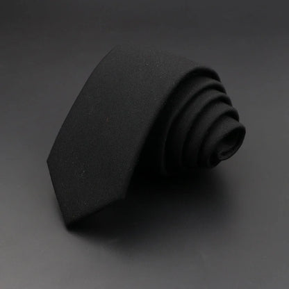 Mens Handmade Skinny Grey Plaid Tie - Classic Cotton Cashmere Accessory - ZOOMNSTORE