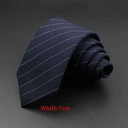 Mens Handmade Skinny Grey Plaid Tie - Classic Cotton Cashmere Accessory - ZOOMNSTORE