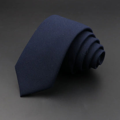 Mens Handmade Skinny Grey Plaid Tie - Classic Cotton Cashmere Accessory - ZOOMNSTORE