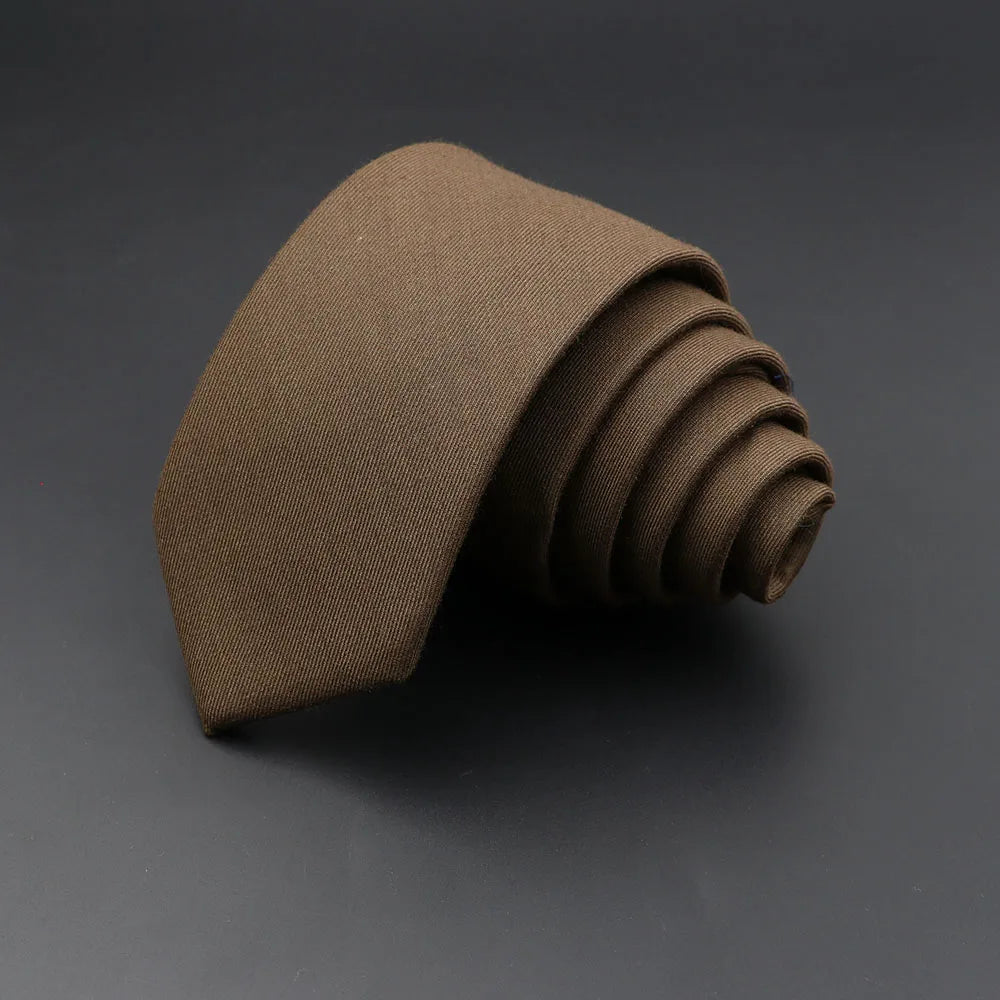 Mens Handmade Skinny Grey Plaid Tie - Classic Cotton Cashmere Accessory - ZOOMNSTORE