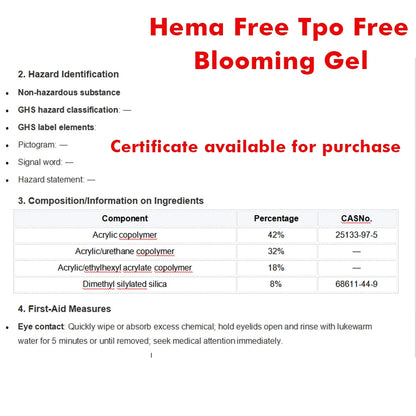 Blooming Gel Polish - 15ml UV LED Soak Off Nail Art Varnish for Marble Effect - ZOOMNSTORE