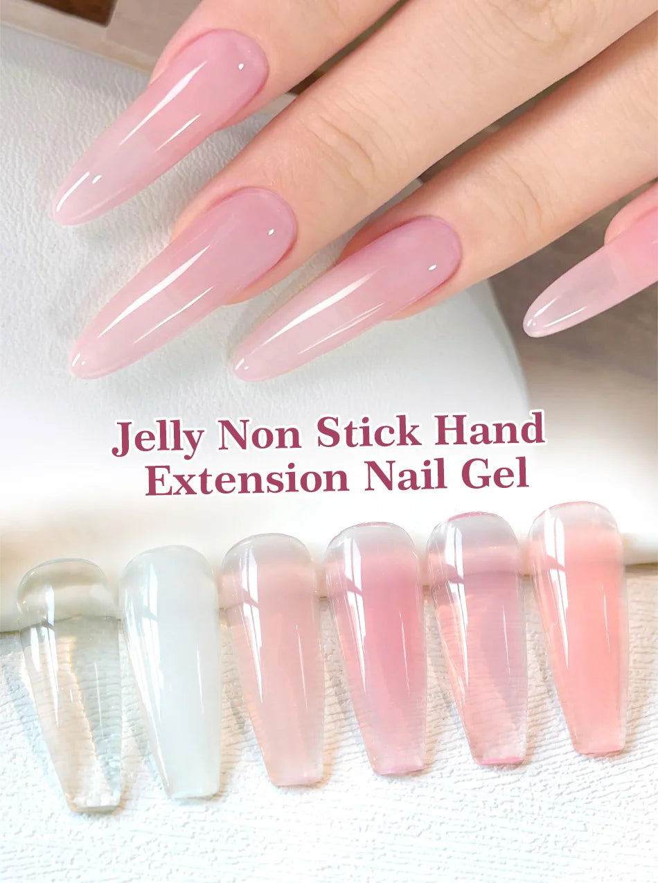 Clear Extension Nail Gel – Solid Hard Gel for 3D Nail Sculpting | Non Stick, Long Lasting - ZOOMNSTORE