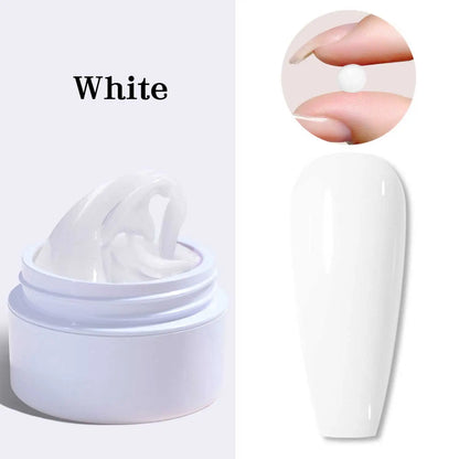Clear Non-Stick Nail Extension Gel - 3D Sculpting Milky Jelly UVLED Hard Gel - ZOOMNSTORE