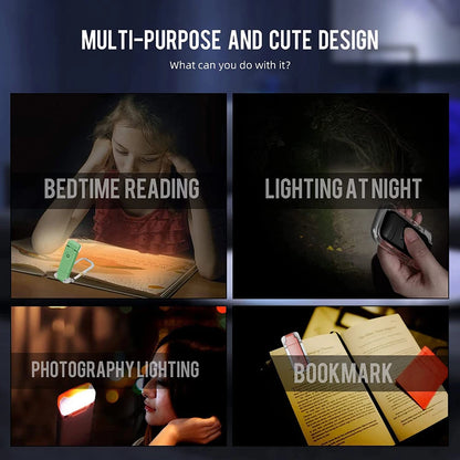 Clip On Book Light - USB Rechargeable LED Reading Lamp With Adjustable Brightness - ZOOMNSTORE