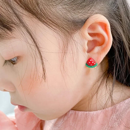 Cute Flower Ear Clips - 10pcs Girls Earrings No Ear Hole Jewelry for Kids - ZOOMNSTORE