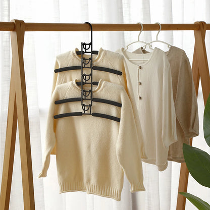 Clothes Drying Rack - 5 Layer Detachable Space Saving Metal Hanger for Indoor Use - ZOOMNSTORE