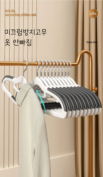 Clothes Hanging Hangers - 10PCS Non Slip Household Storage Hanger Set - ZOOMNSTORE