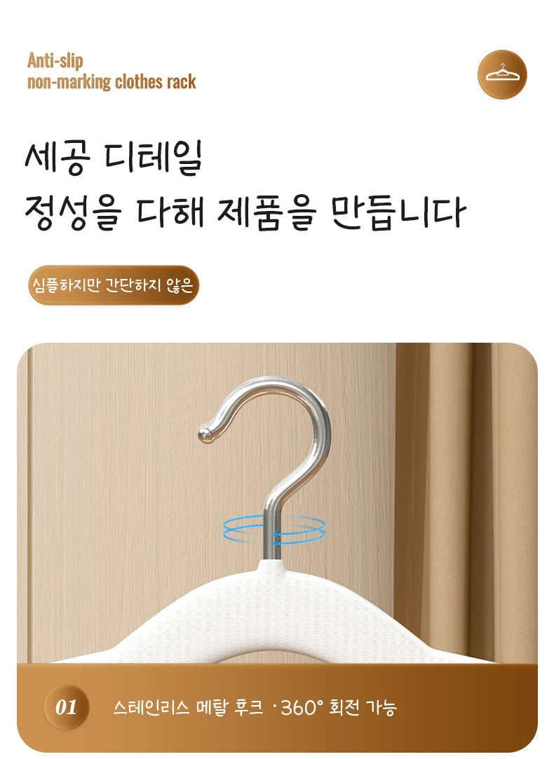 Clothes Hanging Hangers - 10PCS Non Slip Household Storage Hanger Set - ZOOMNSTORE